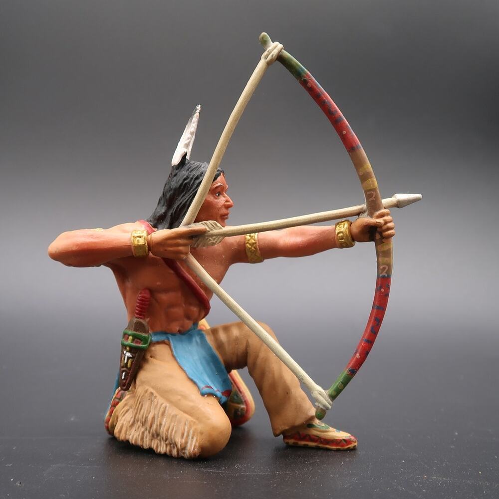 Schleich Sioux Archer on Knees 2005 Wild West Figure Indian Native American
